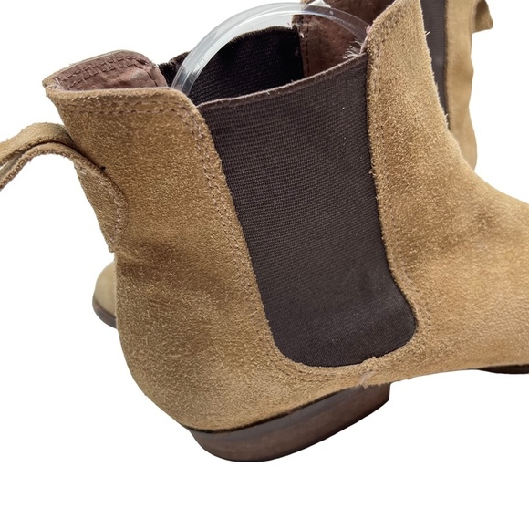 JEFFREY CAMPBELL Genuine Leather Suede Tan Brown Ankle Booties Boots Shoes 6.5 - Picture 13 of 16